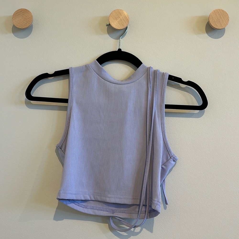 Strappy tie around crop top